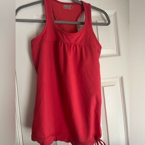 Athleta Orange Tank Top with Built in Bra Size XS